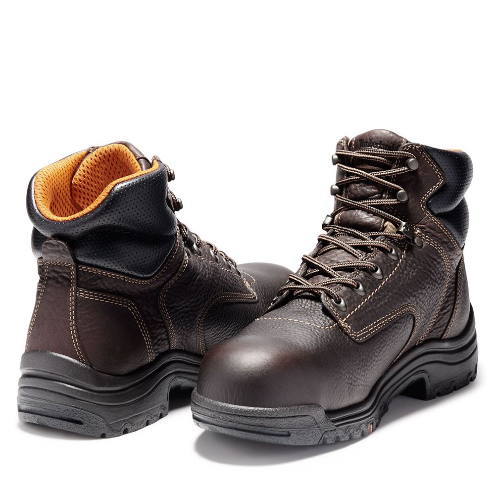 Botas de Trabajo Timberland Hombre Pro® Titan® 6\" Comp Toe Marrones Oscuro - Chile UWB-840639